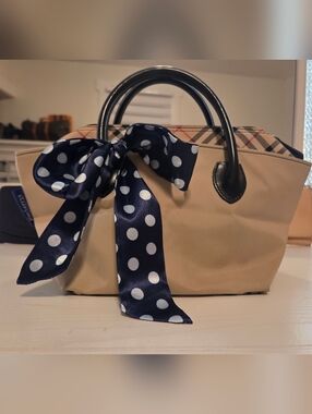 Beautiful Burberry Blue Lable small tote